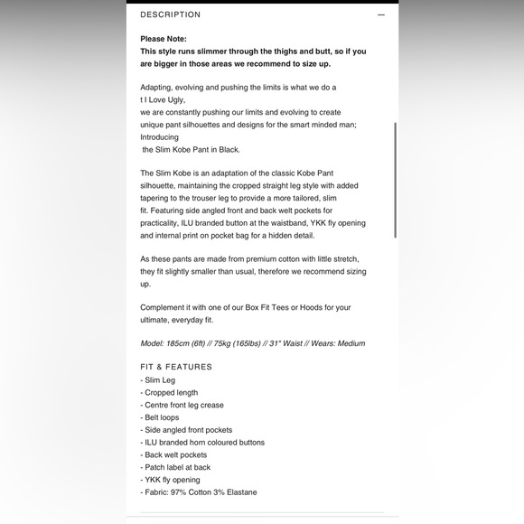 Textured slim kobe pants from ILoveUgly - Picture 9 of 9